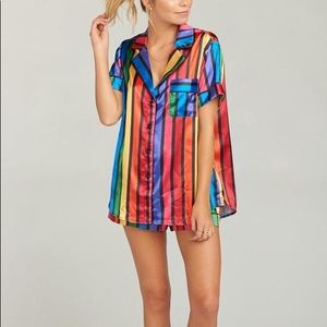 Show me your mumu slumber pj set in rainbow parade